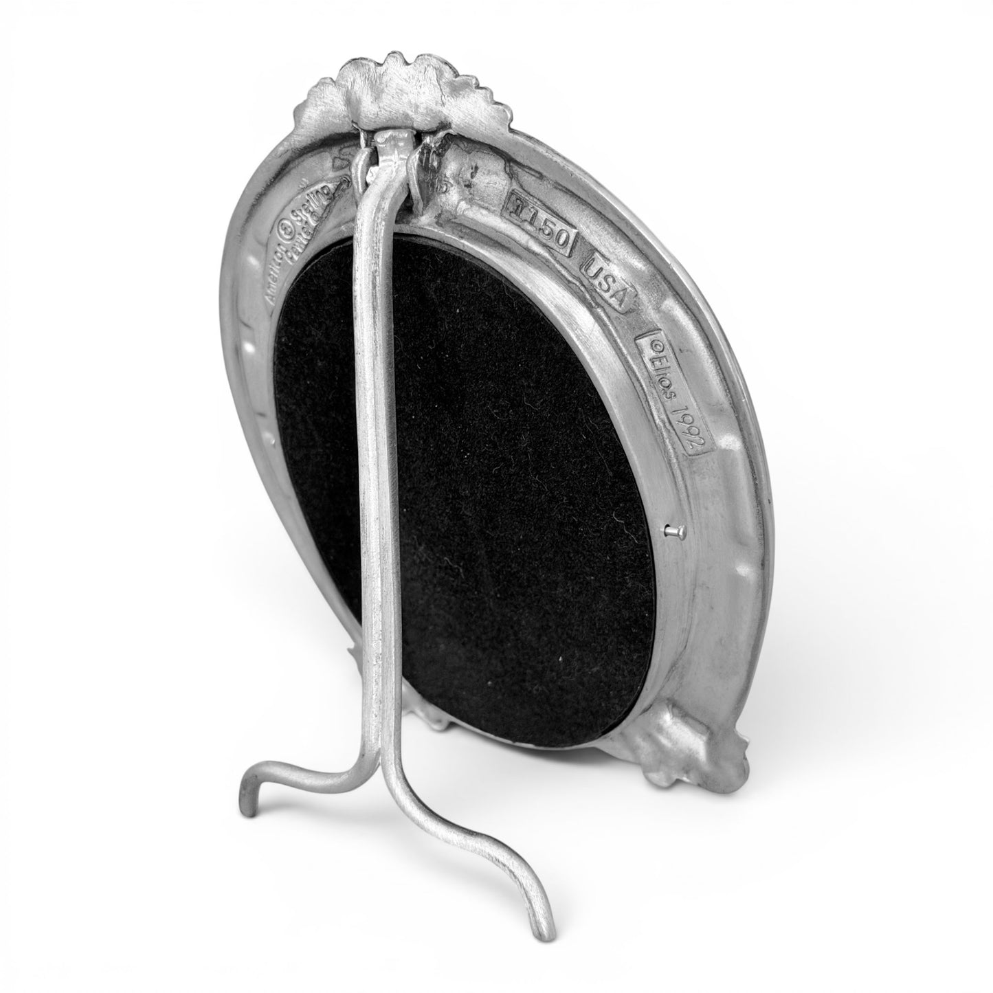 Vintage Elias Sterling Pewter Equestrian Picture Frame