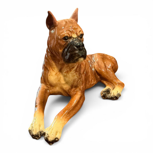 Vintage Mortens Studio Boxer Dog Figurine
