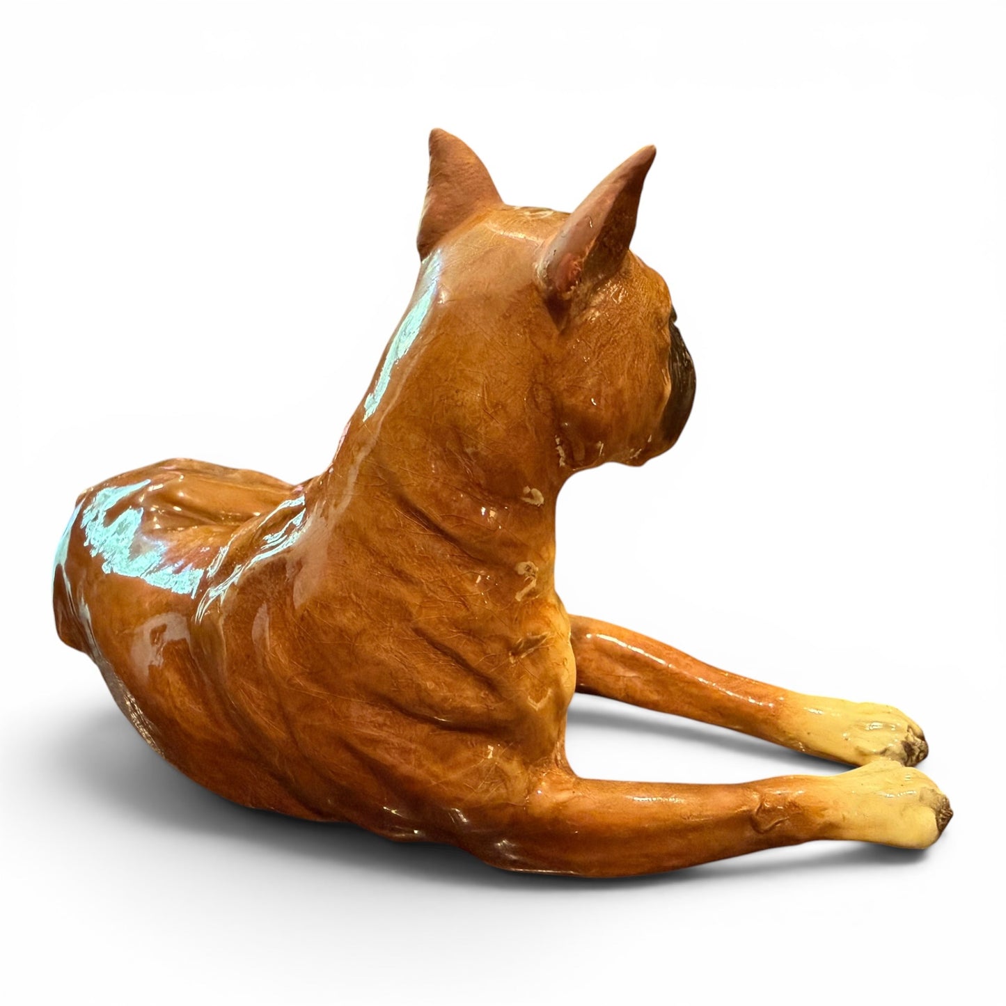 Vintage Mortens Studio Boxer Dog Figurine