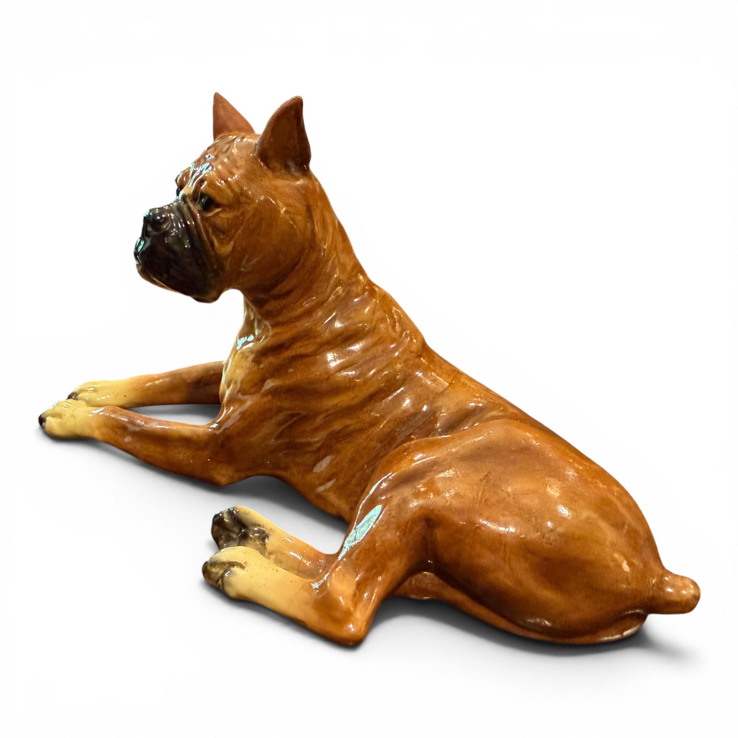 Vintage Mortens Studio Boxer Dog Figurine