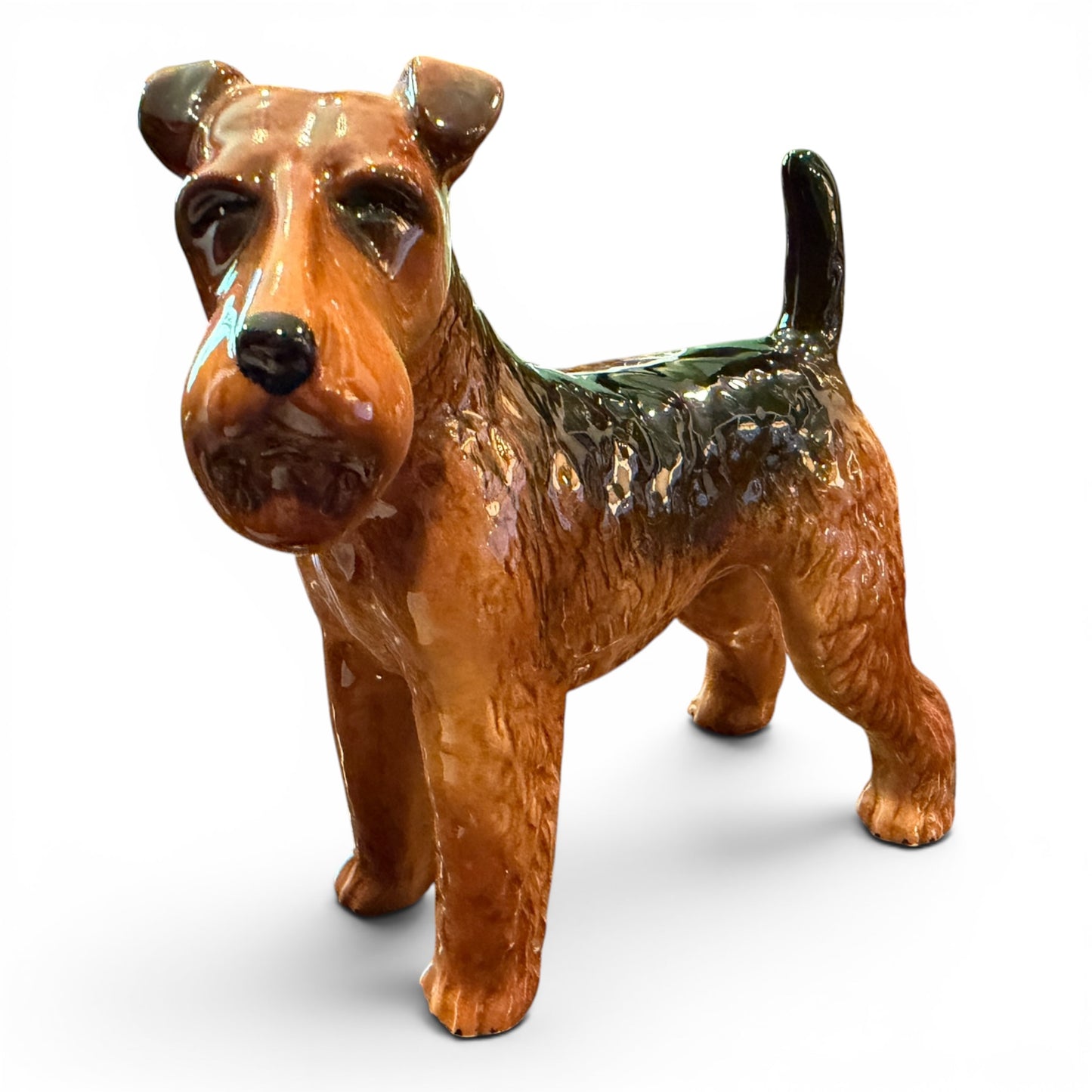 Vintage Beswick Airedale Terrier Dog Figurine