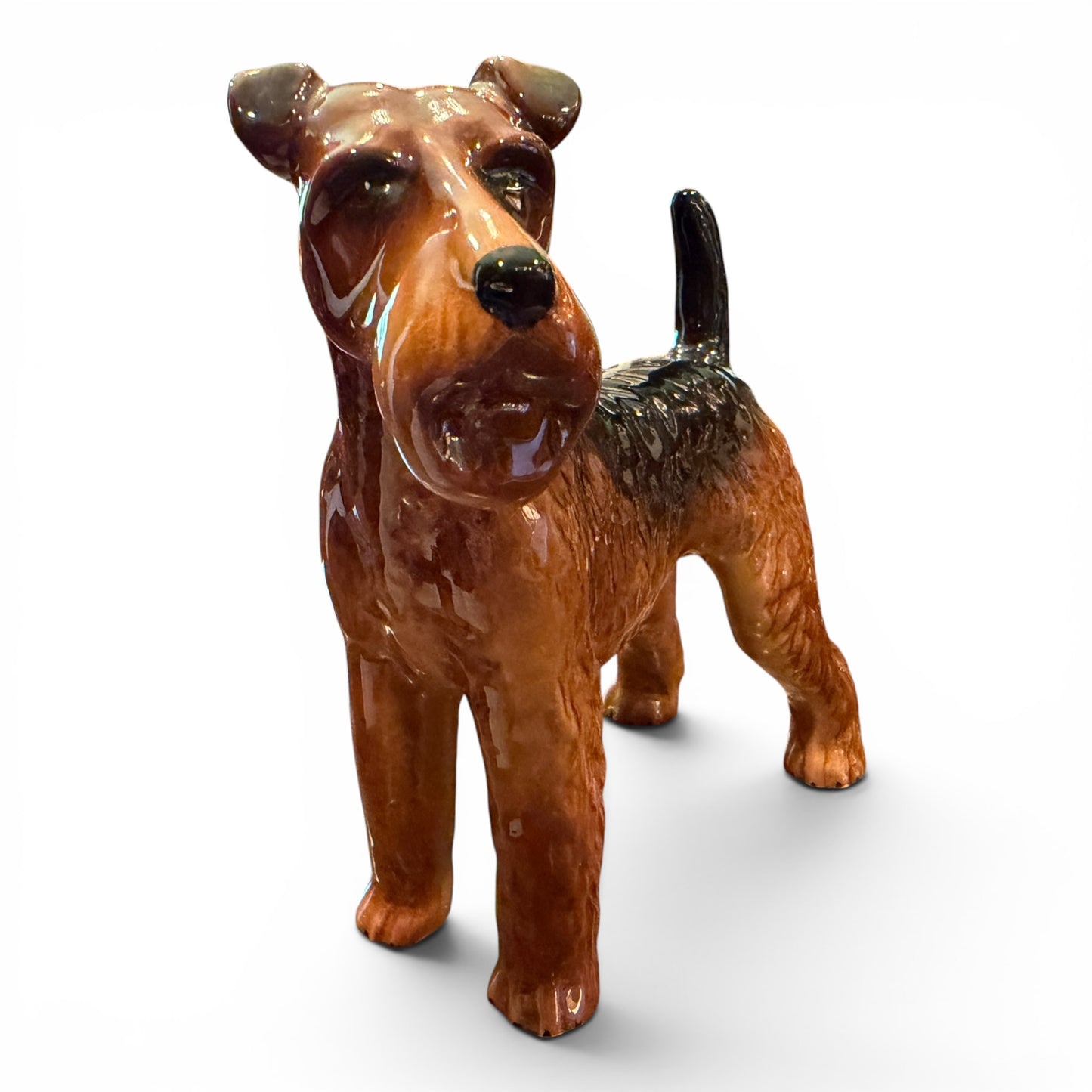 Vintage Beswick Airedale Terrier Dog Figurine