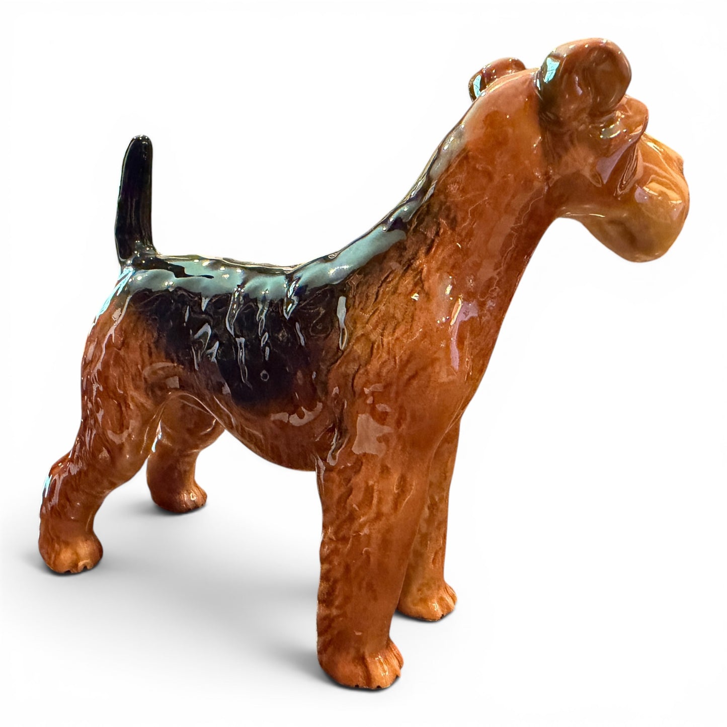 Vintage Beswick Airedale Terrier Dog Figurine