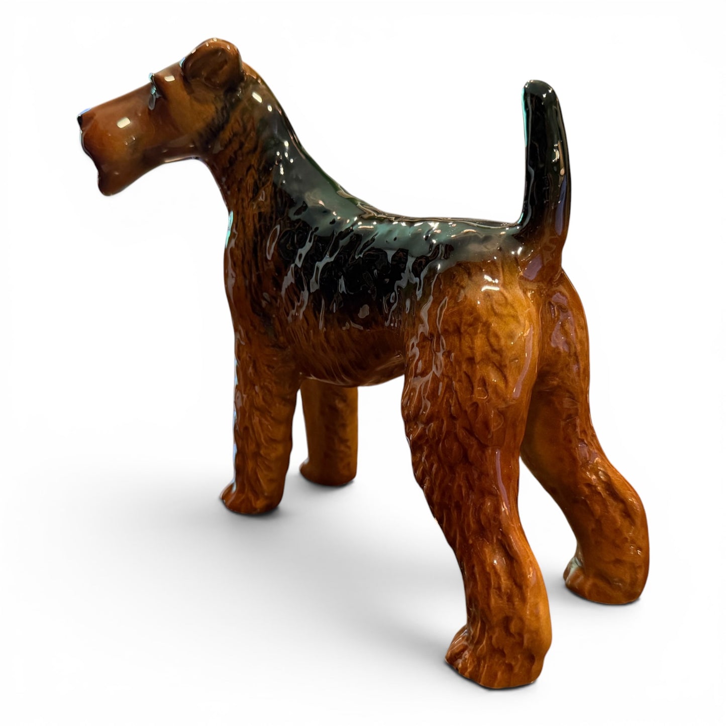 Vintage Beswick Airedale Terrier Dog Figurine
