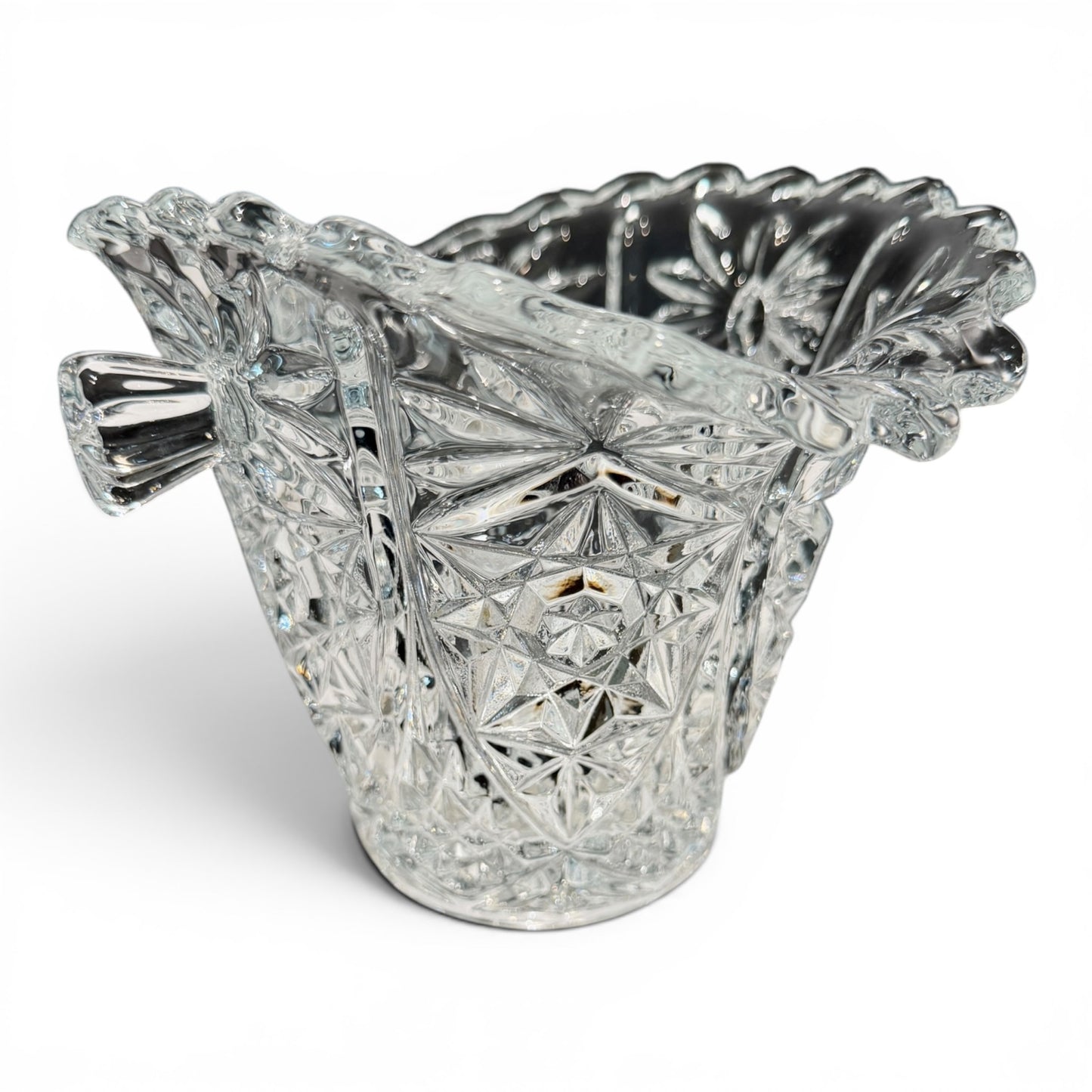Vintage Estate Crystal Ice Bucket