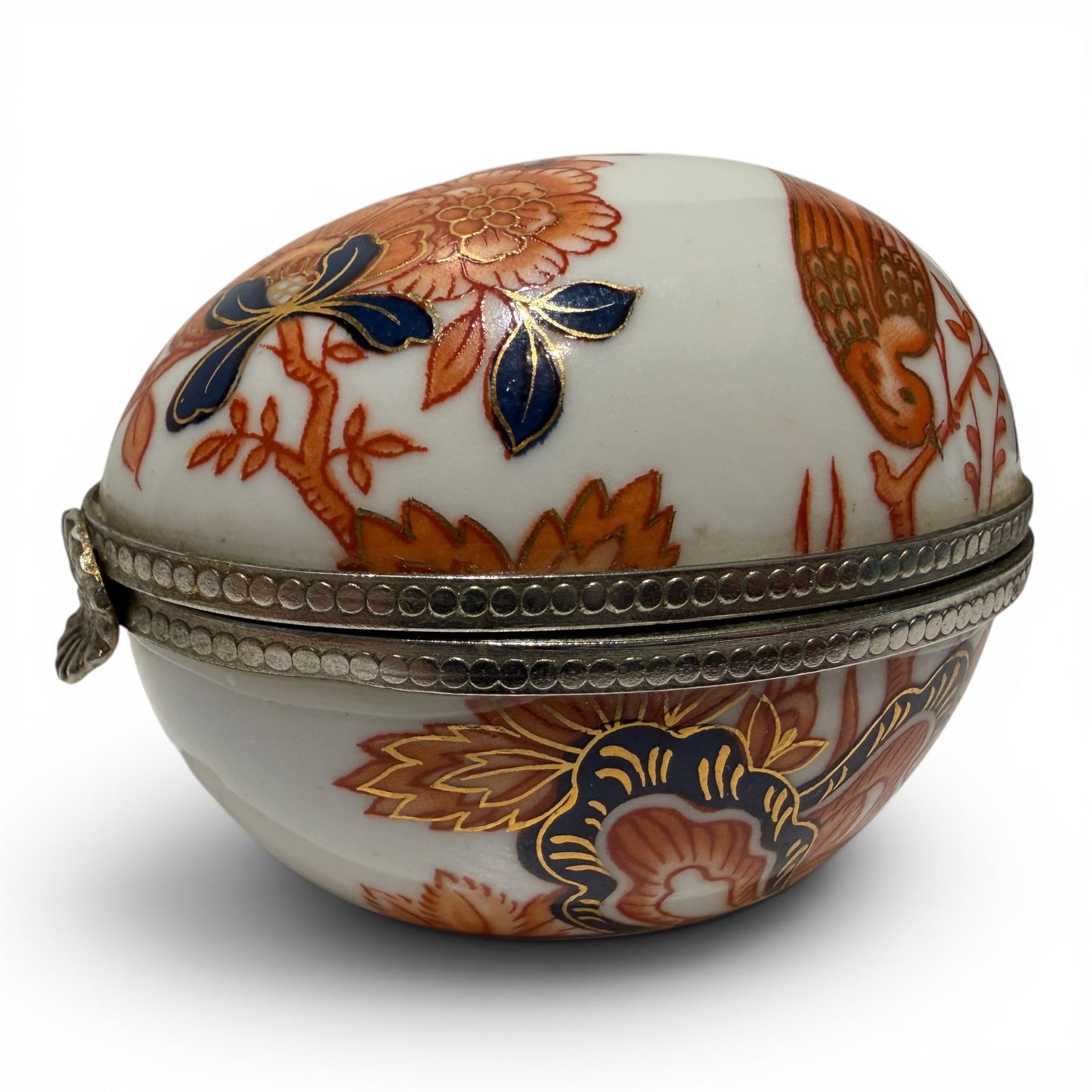 Vintage Imari Porcelain Trinket Box by Neiman Marcus