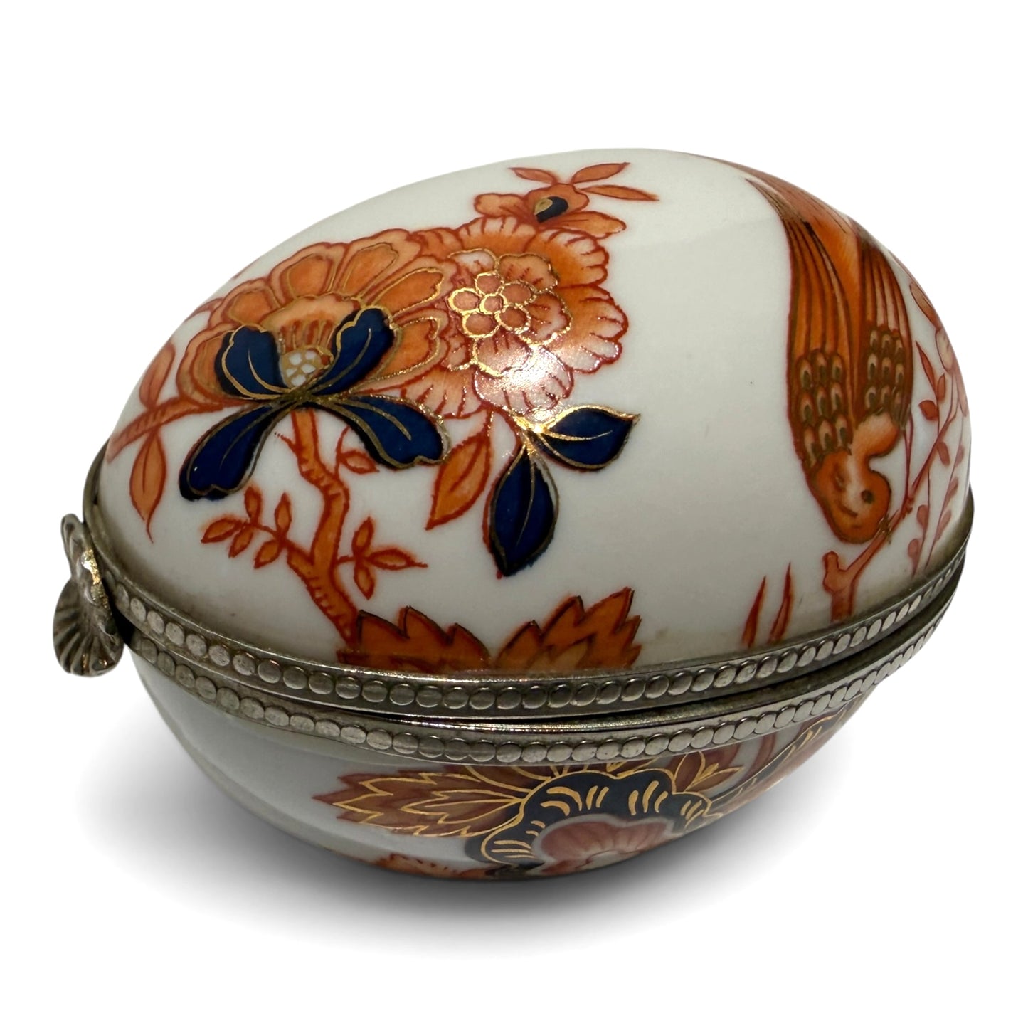 Vintage Imari Porcelain Trinket Box by Neiman Marcus