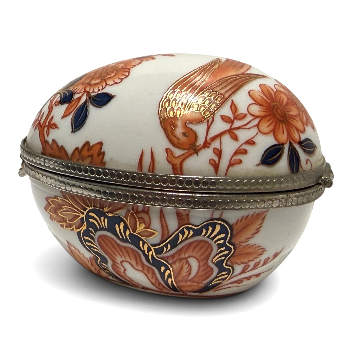 Vintage Imari Porcelain Trinket Box by Neiman Marcus