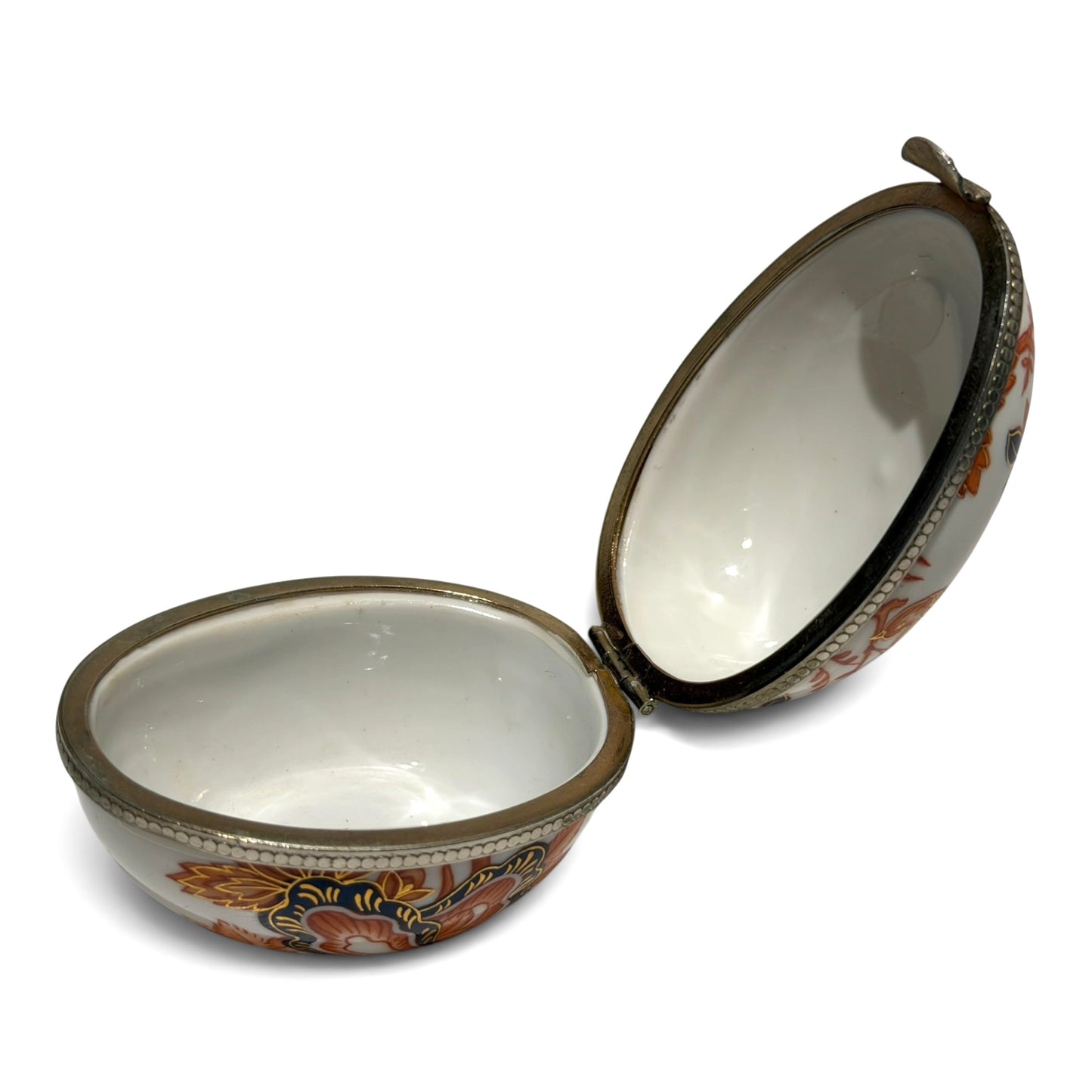 Vintage Imari Porcelain Trinket Box by Neiman Marcus