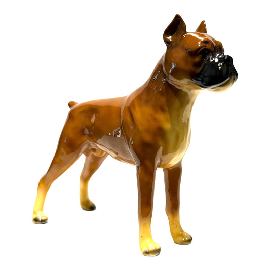 Vintage Mortens Studio Boxer Dog Figurine