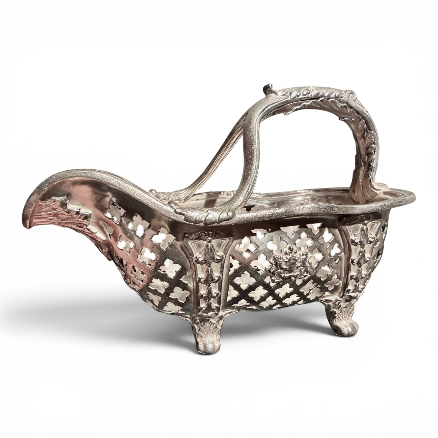 Vintage Reed & Barton Silver Wine Caddy
