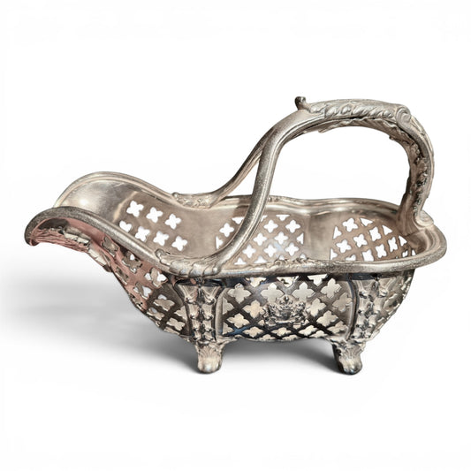 Vintage Reed & Barton Silver Wine Caddy