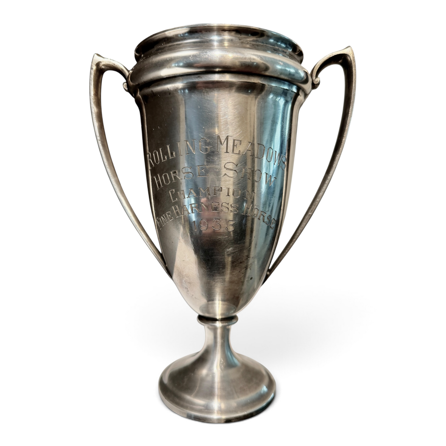 Antique Rolling Meadows Horse Show Champion Silver Trophy Cup c.1933