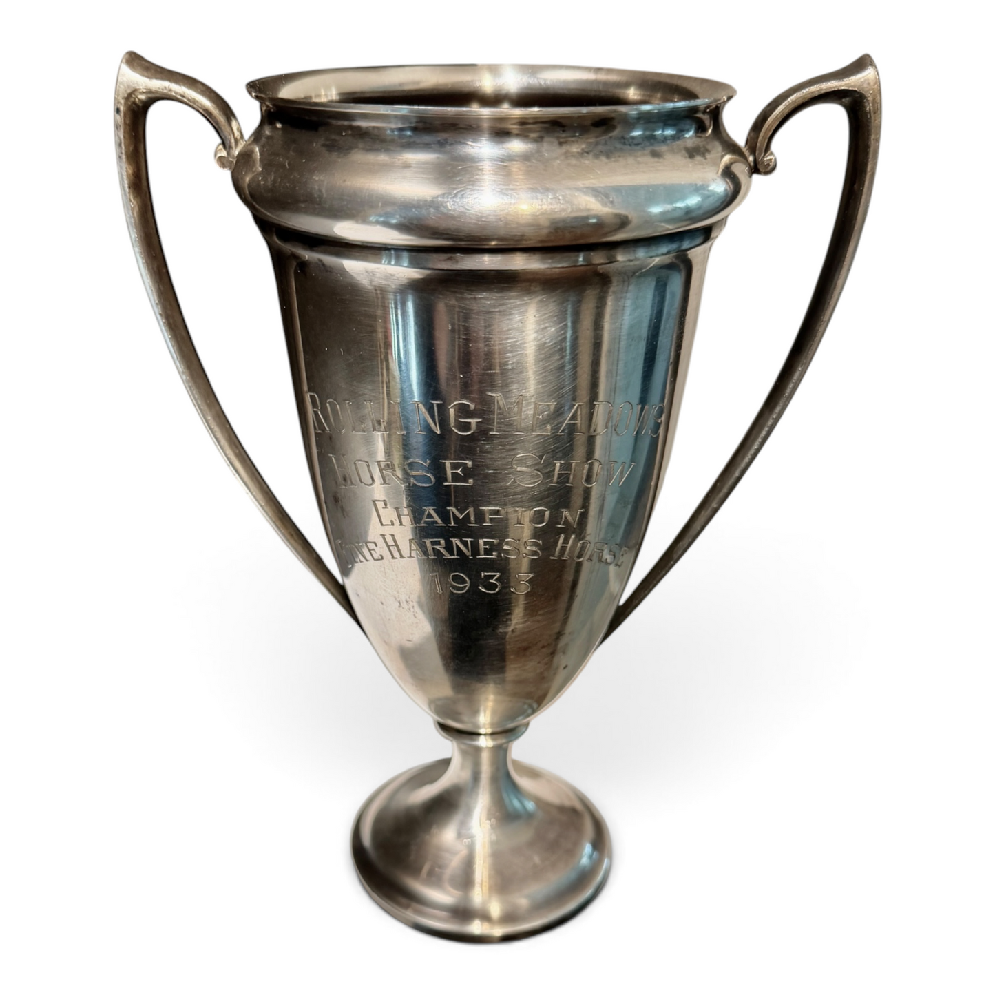 Antique Rolling Meadows Horse Show Champion Silver Trophy Cup c.1933