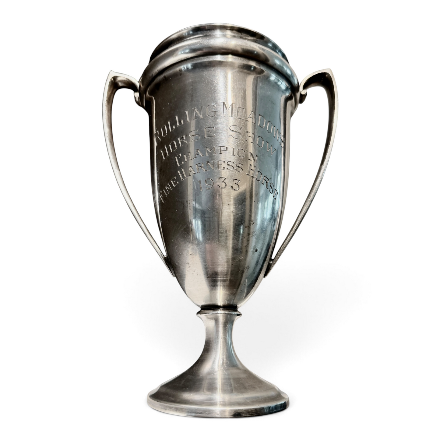 Antique Rolling Meadows Horse Show Champion Silver Trophy Cup c.1933