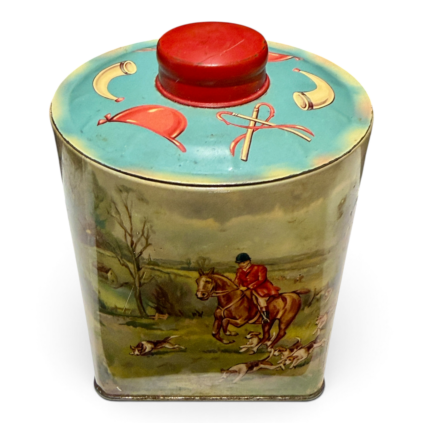 Vintage Joseph Bellamy & Sons English Fox Hunting Confectionary Tin