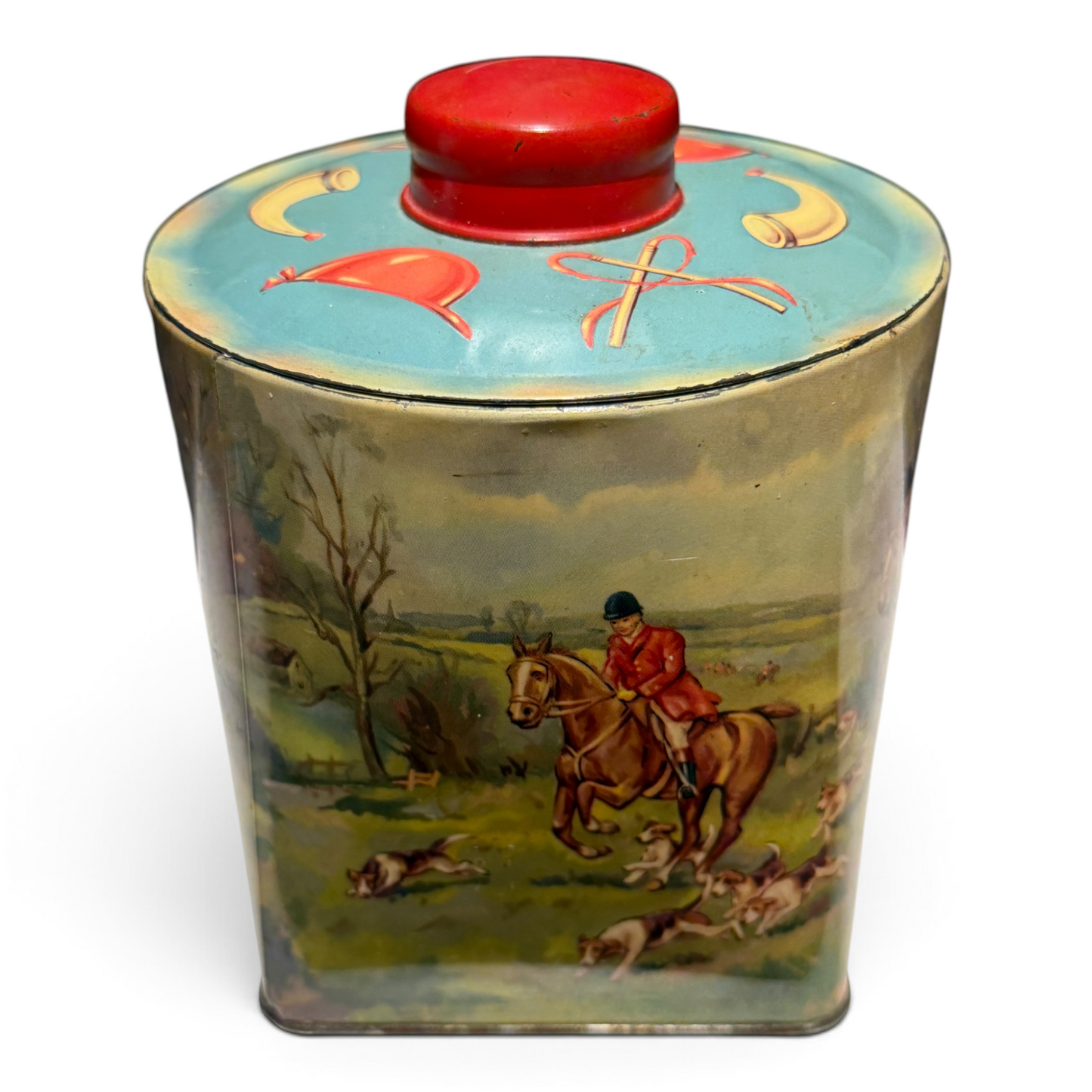 Vintage Joseph Bellamy & Sons English Fox Hunting Confectionary Tin