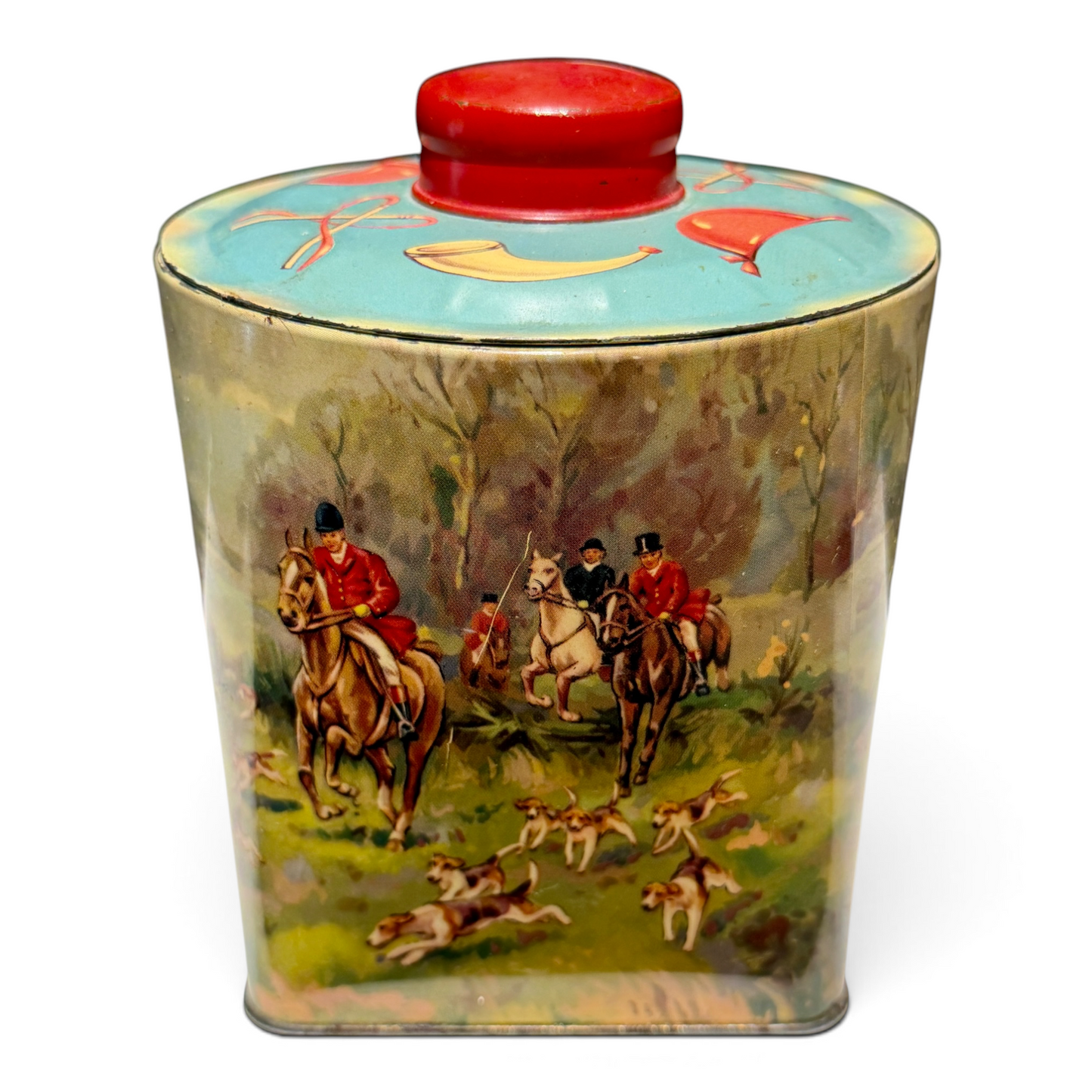 Vintage Joseph Bellamy & Sons English Fox Hunting Confectionary Tin