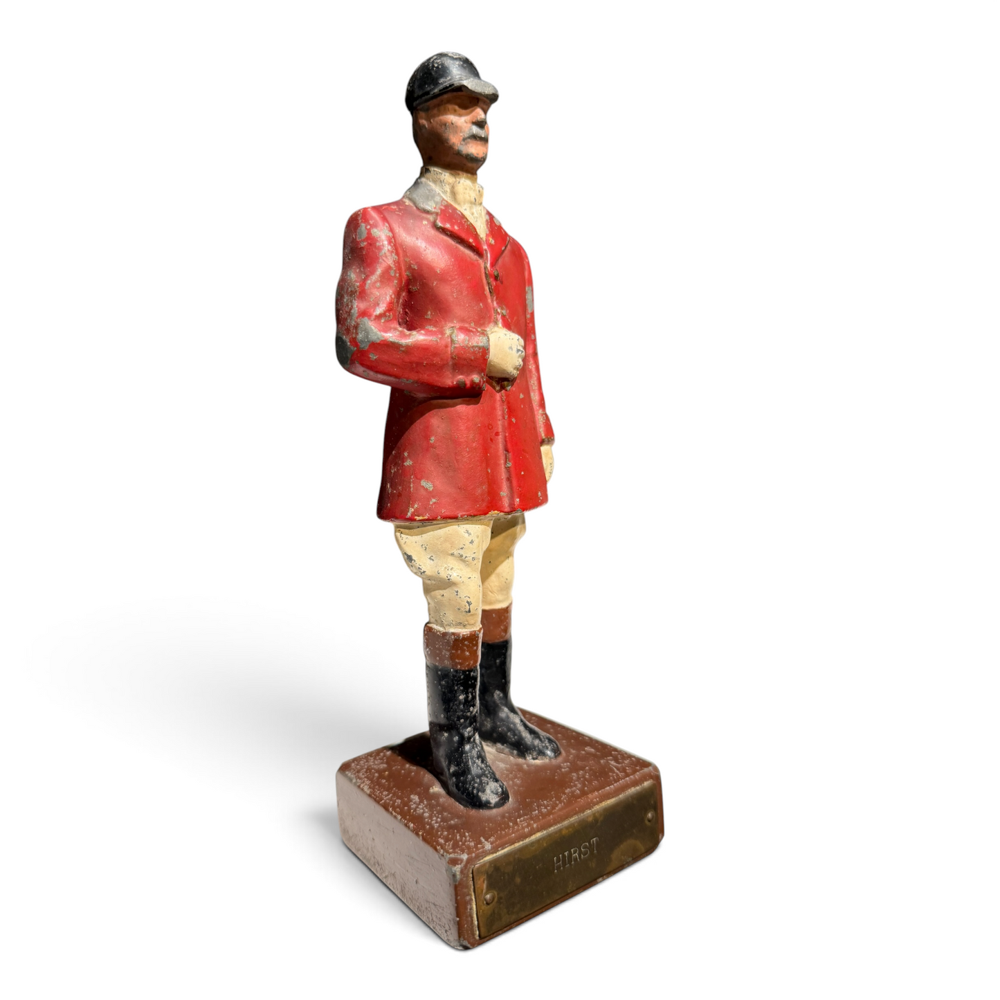 Antique HIRST Hand Painted Cast Iron Huntsman Figure