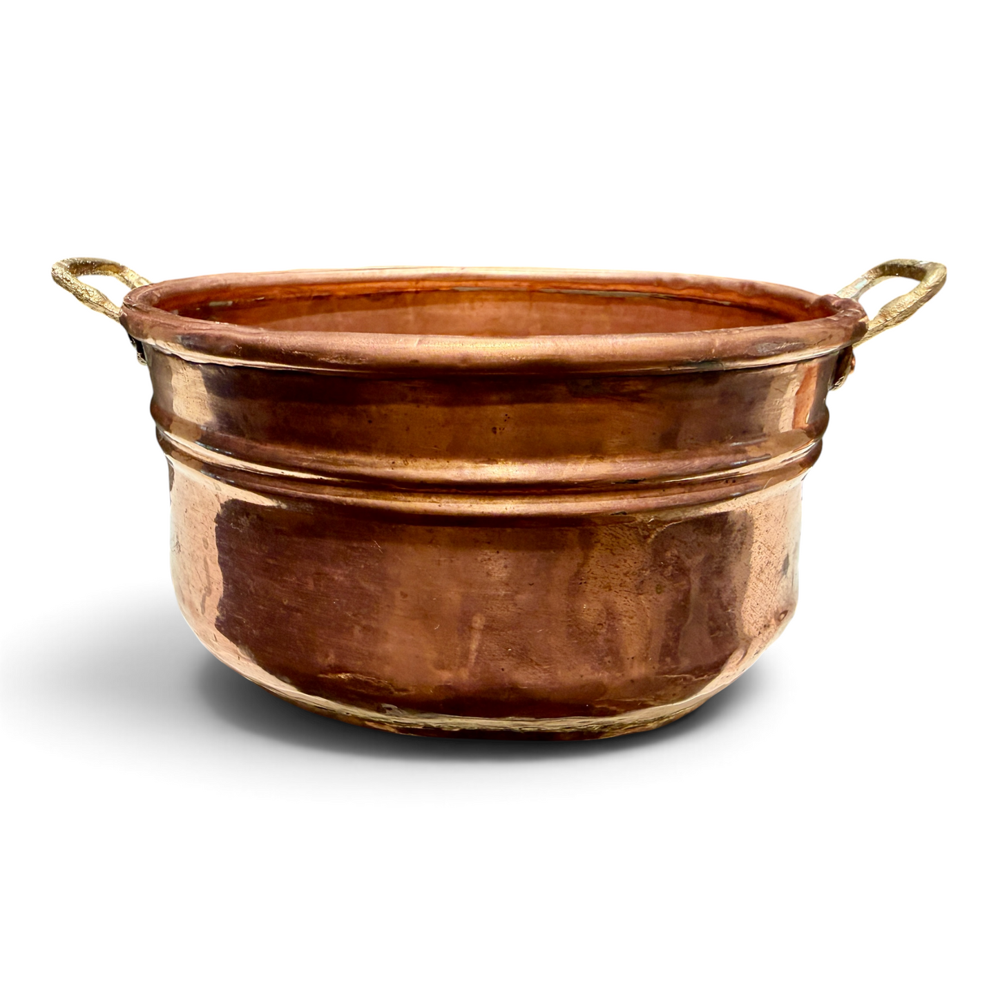 Antique Hand-Forged Turkish Copper Ice Bucket & Scoop | Hand-Hammered Copper Barware