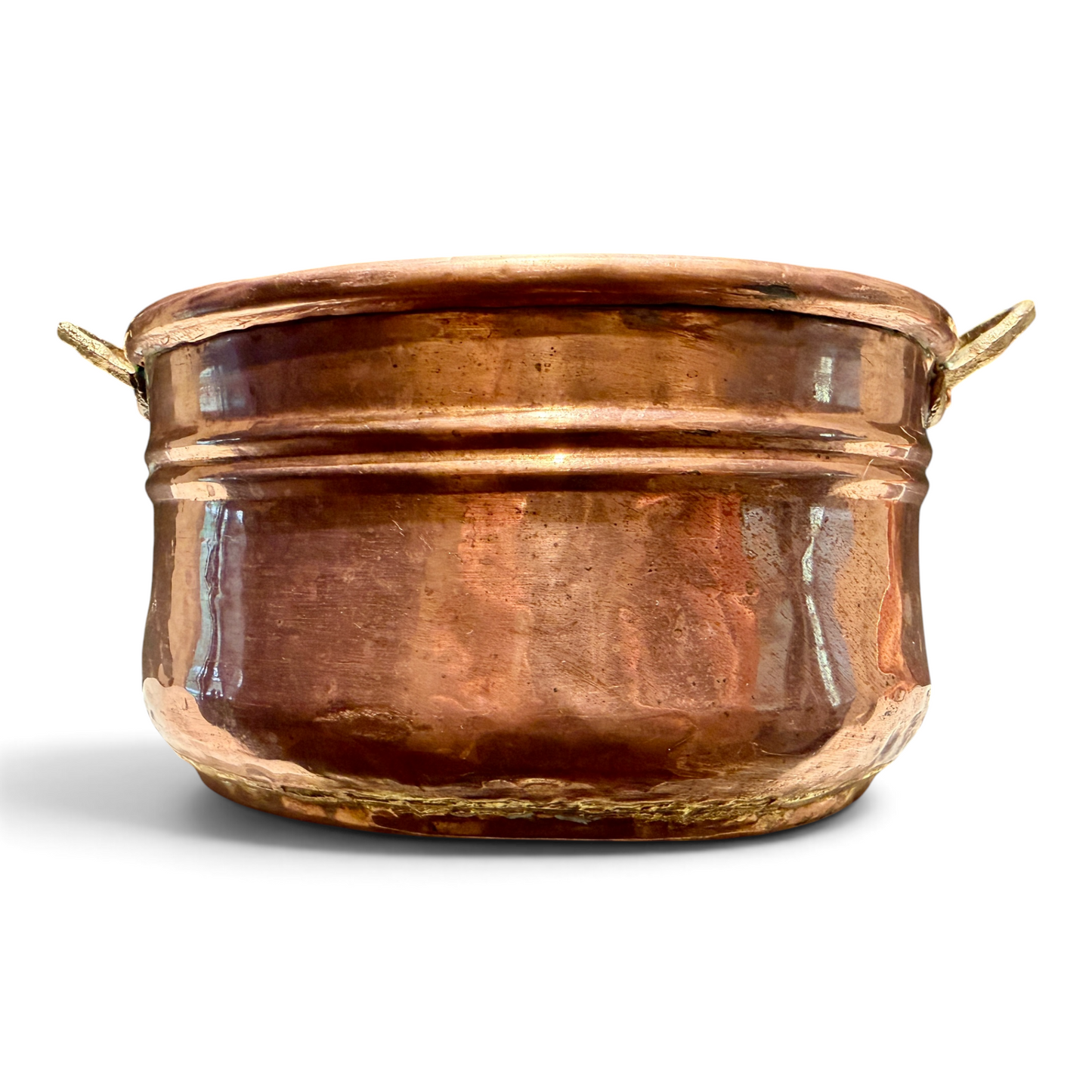 Antique Hand-Forged Turkish Copper Ice Bucket & Scoop | Hand-Hammered Copper Barware