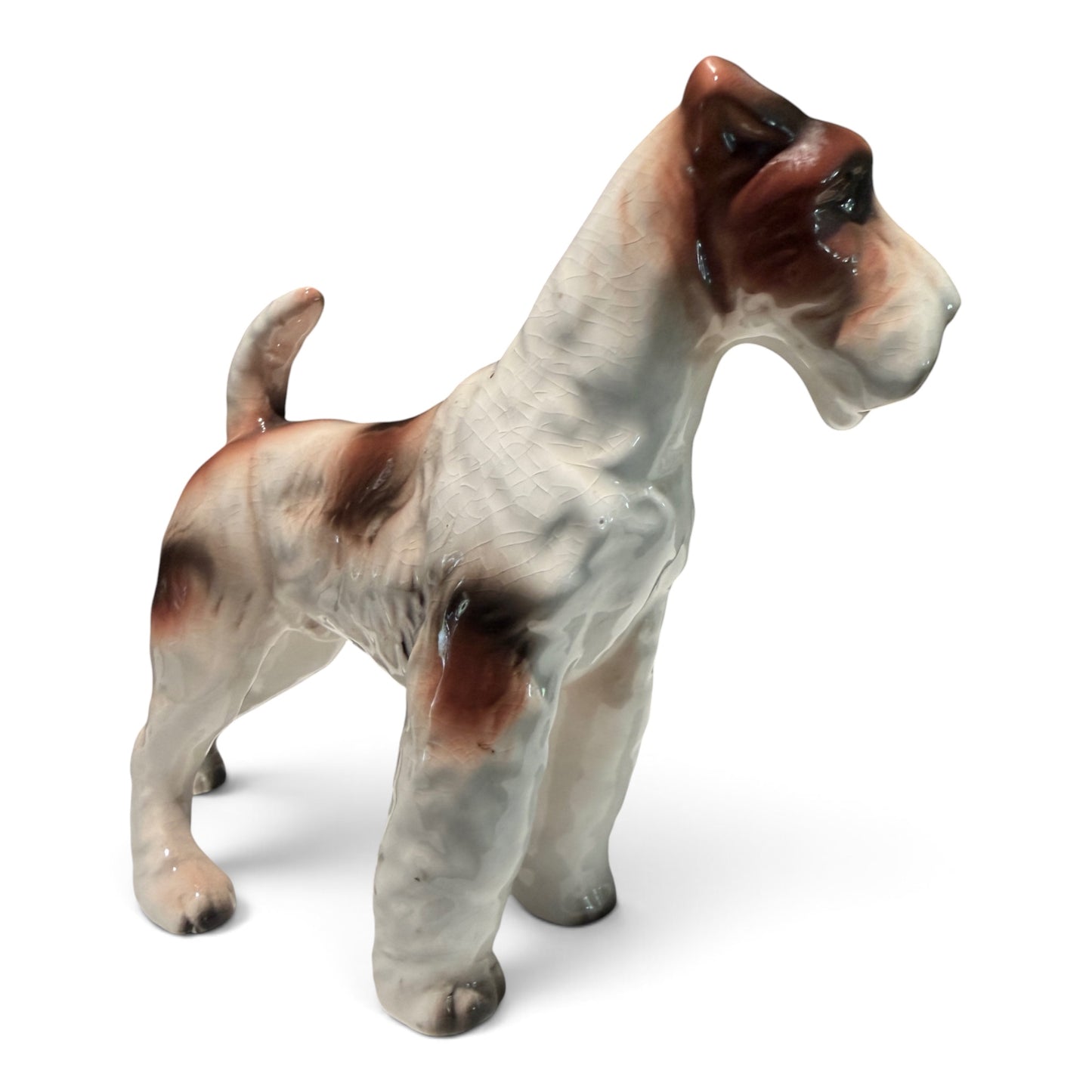 Vintage Ceramic Wire Fox Terrier Figurine