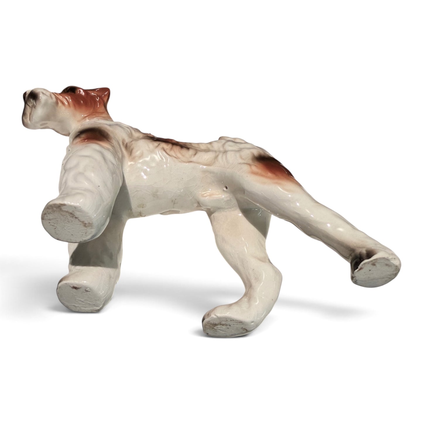 Vintage Ceramic Wire Fox Terrier Figurine