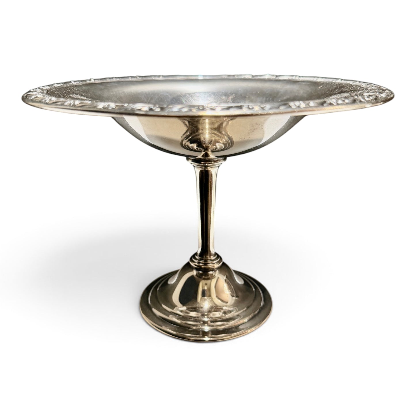 Vintage Silver Pedestal Compote Dish