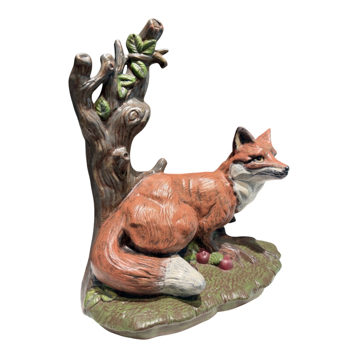 Vintage Handpainted Ceramic Fox Figurine