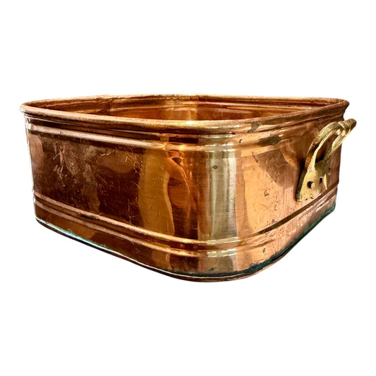 Antique Turkish Copper & Brass Cachepot Planter