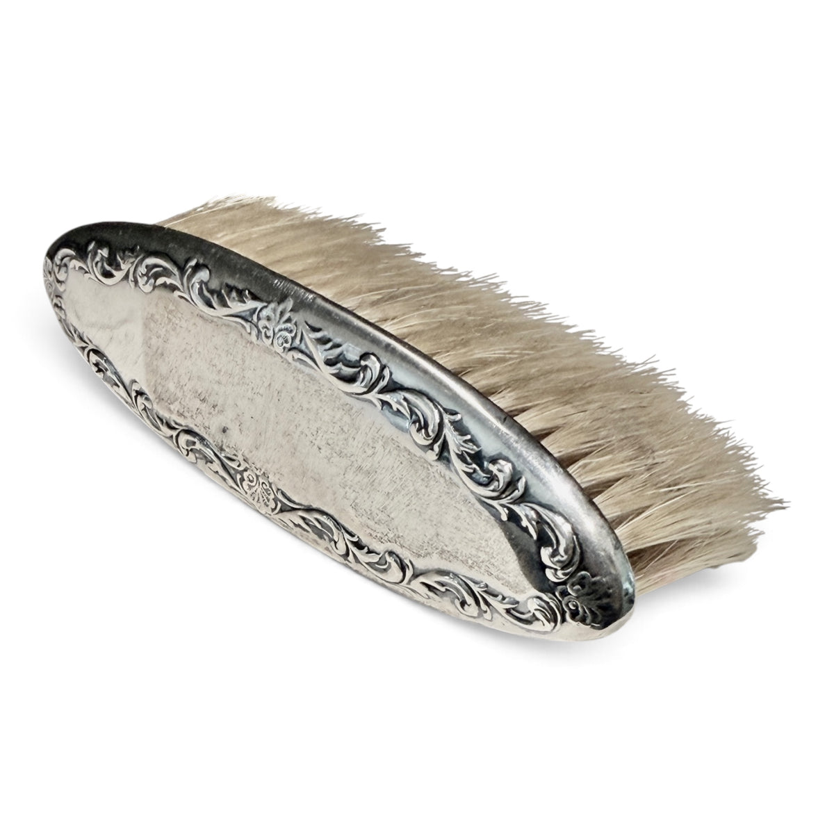 Antique Sterling Silver Repoussé Clothes Brush