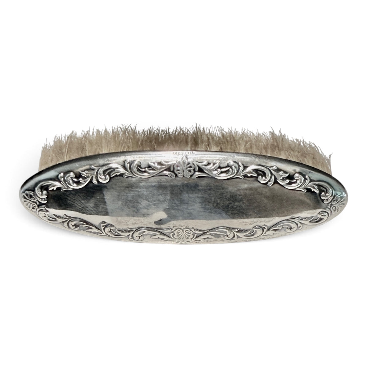 Antique Sterling Silver Repoussé Clothes Brush