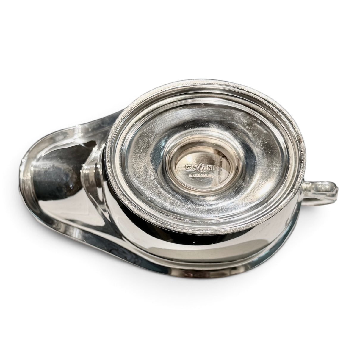 Vintage English EPNS Silverplate Pedestal Gravy Boat
