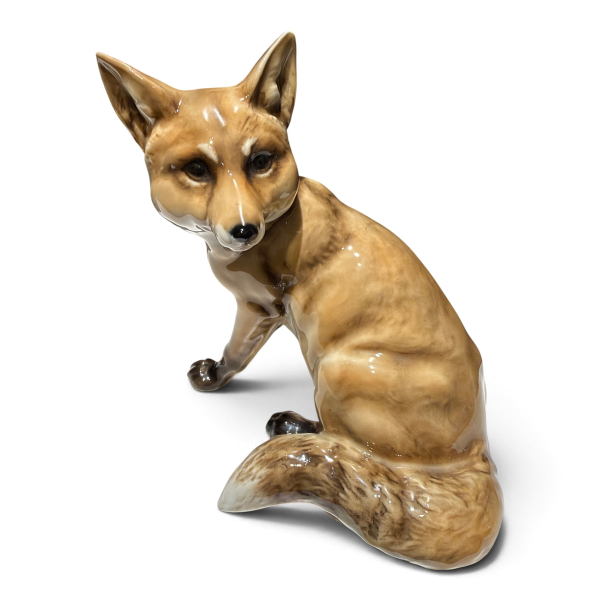 Vintage Hutschenreuther Selb Porcelain Fox Figurine