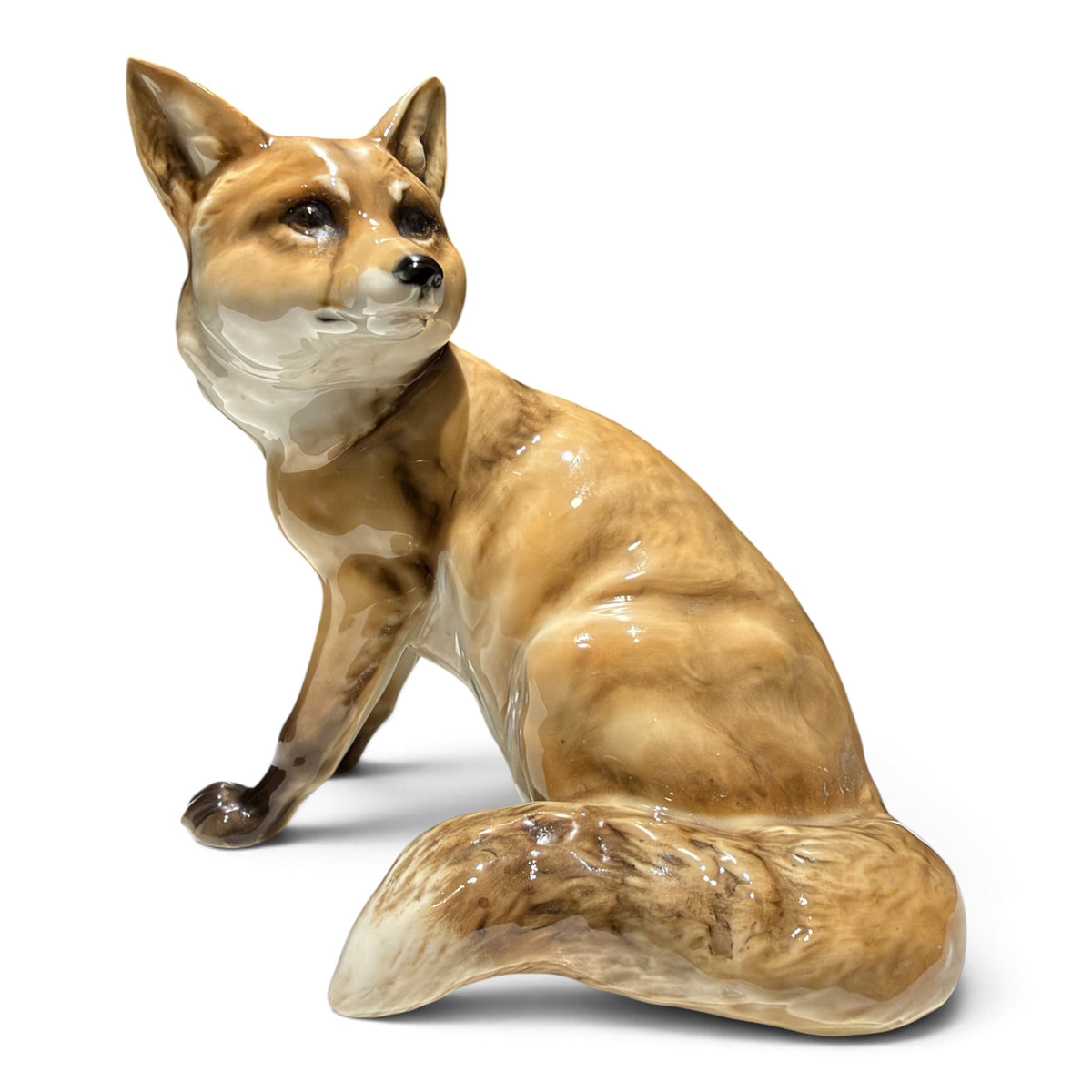 Vintage Hutschenreuther Selb Porcelain Fox Figurine