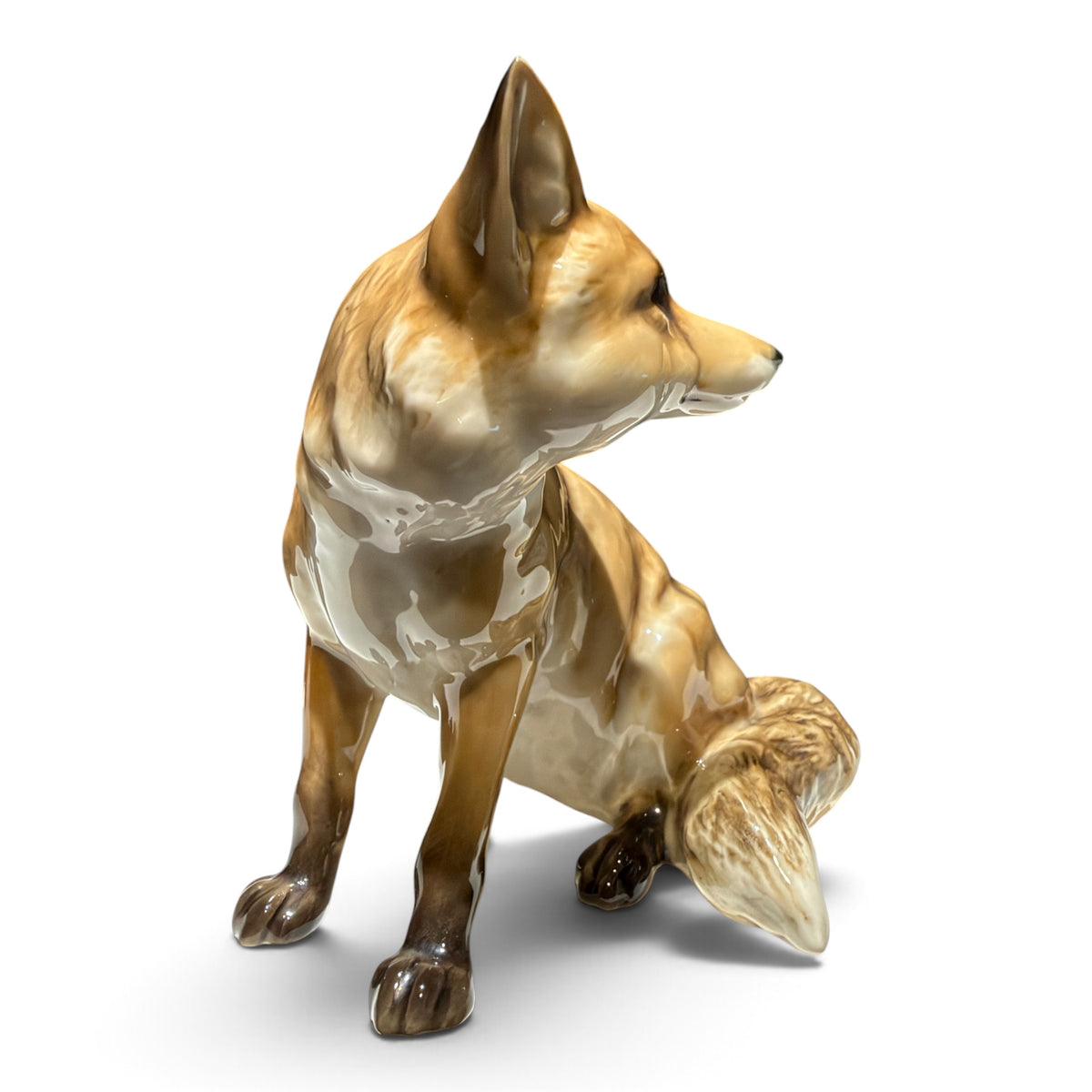 Vintage Hutschenreuther Selb Porcelain Fox Figurine