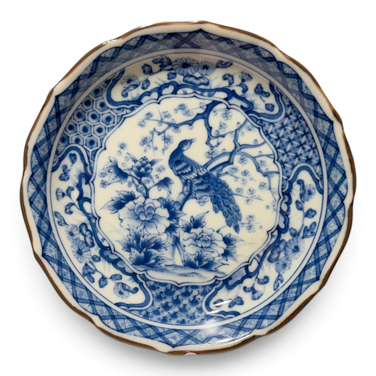 Vintage Porcelain Chinoiserie Trinket Dish