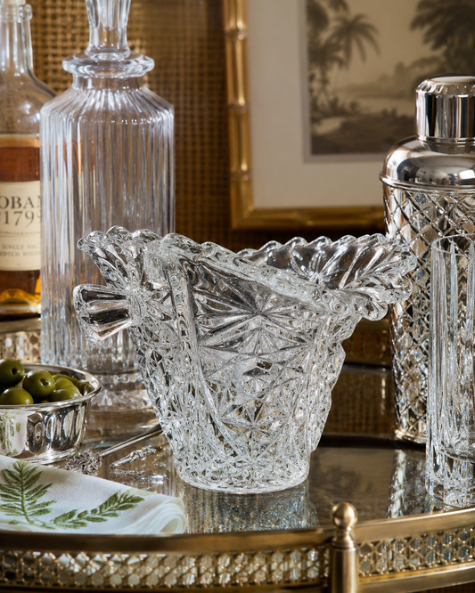 Vintage Estate Crystal Ice Bucket