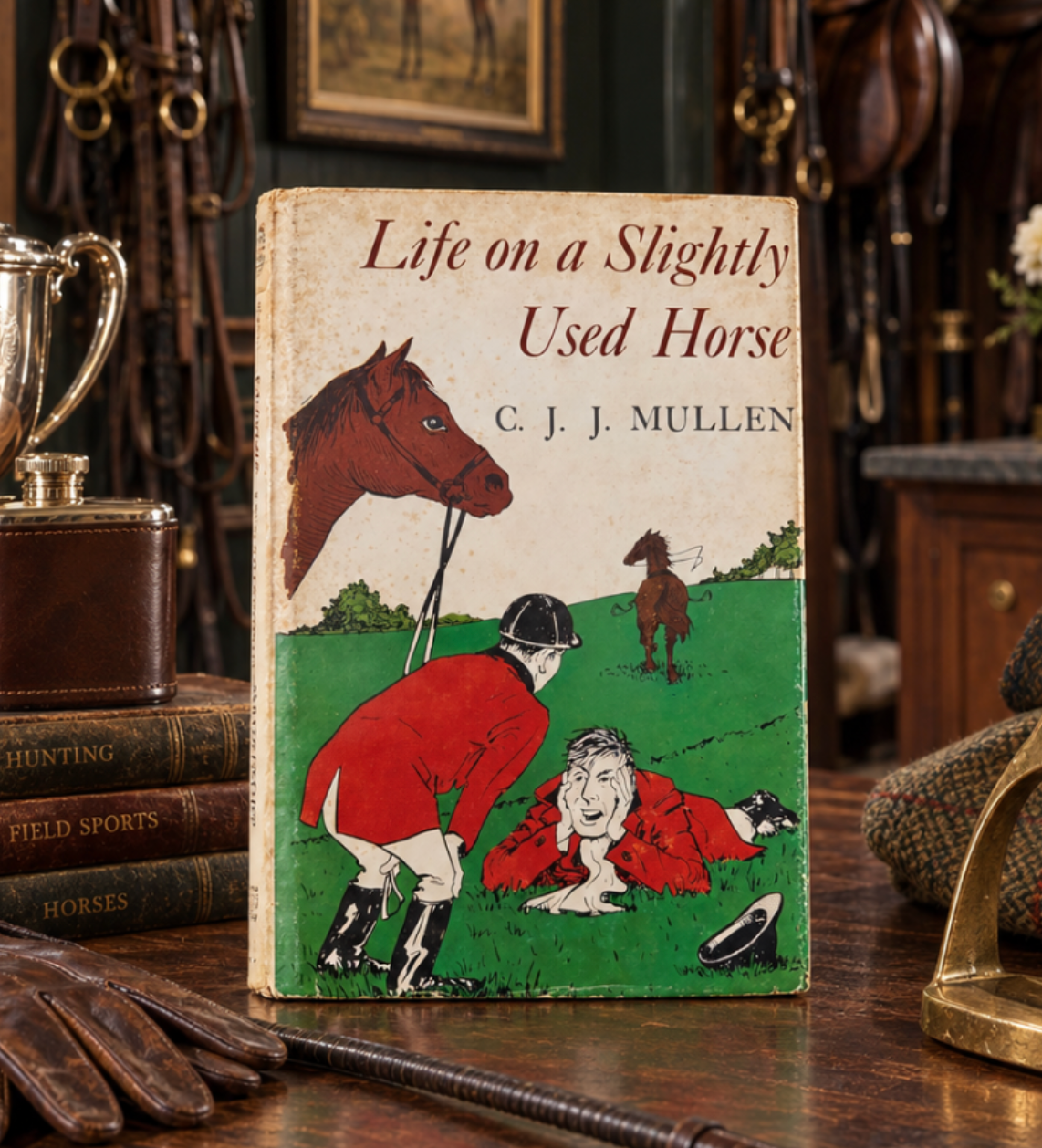 A vintage book titled "Life on a Slightly Used Horse" by C. J.