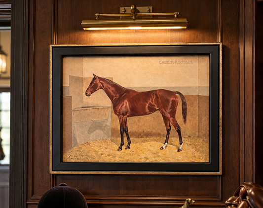 Antique Marie Joseph Ernest Le Nail “Cadet Roussel” French Equestrian Oil Painting - Signed