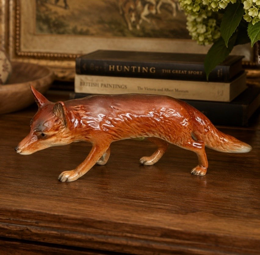 Rare Vintage Large Goebel Red Fox Figurine