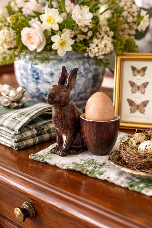 Vintage Ceramic Rabbit Egg Cup
