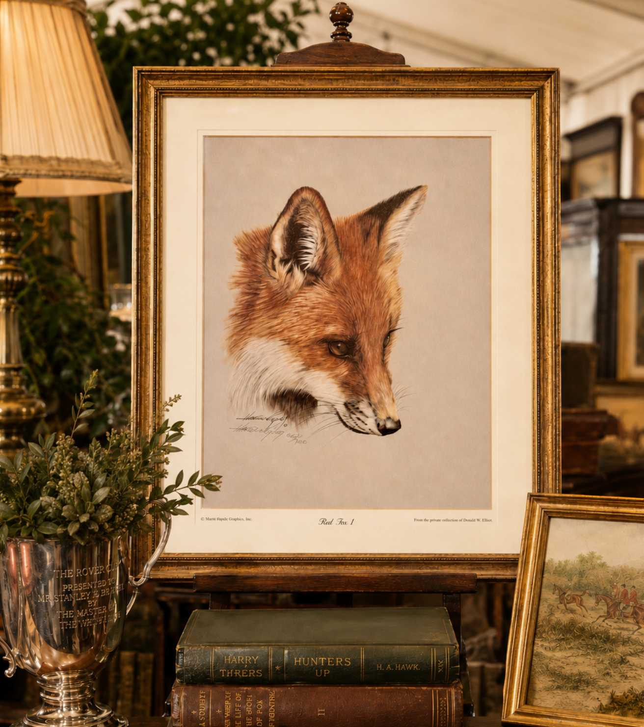 Harold Rigsby “Red Fox I” Limited Edition Private Collection Lithograph