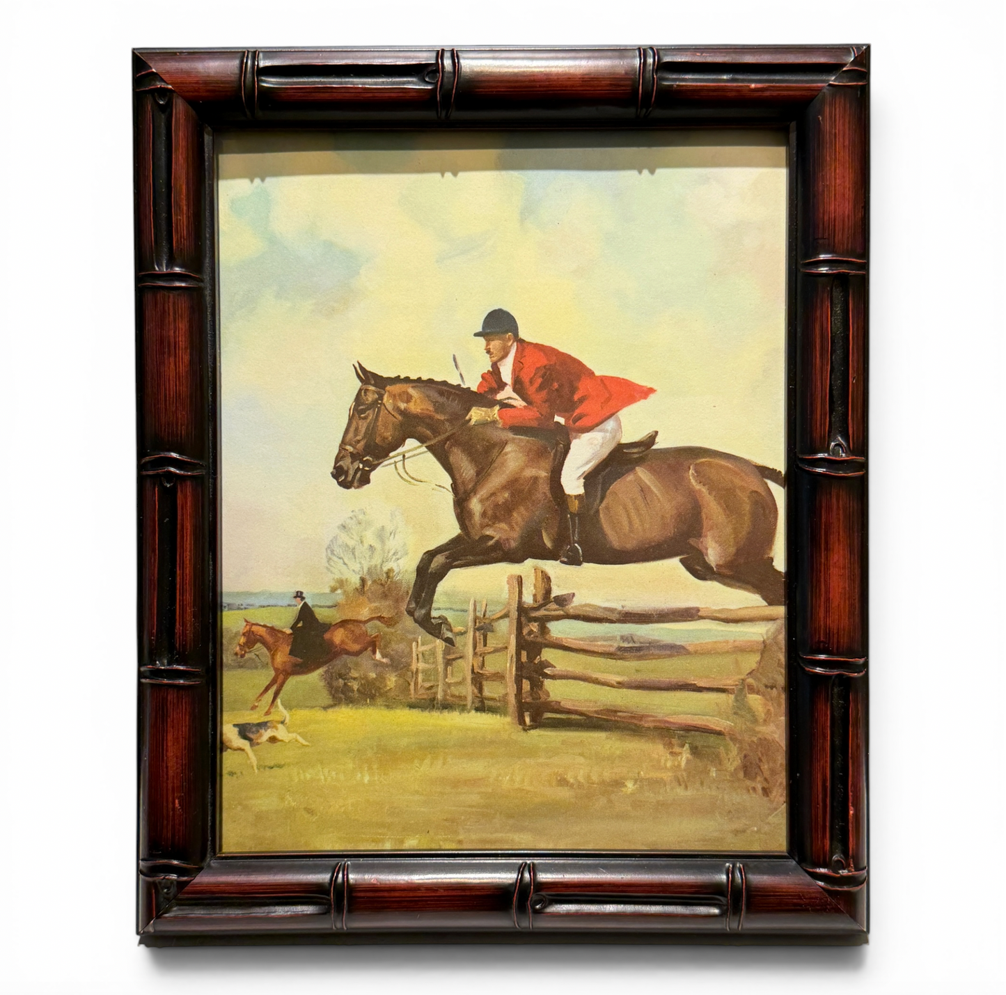 Vintage Framed Lithograph 'The Hunter' by Wesley Dennis - Framed