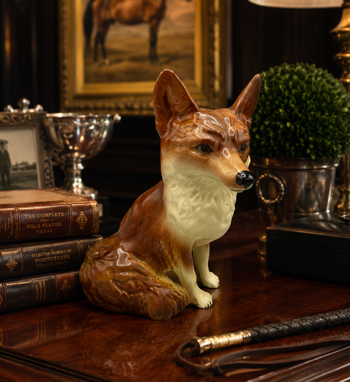 Vintage Coopercraft England Ceramic Fox Figurine