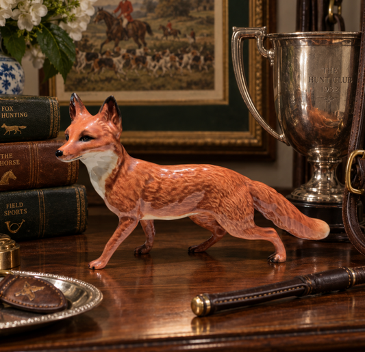 Vintage Beswick Porcelain Fox Figurine