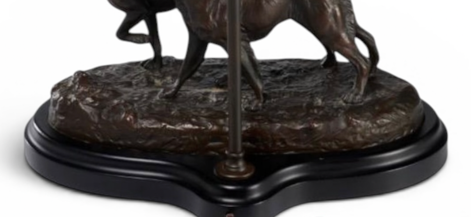 Vintage Sporting Dog Sculptural Lamp