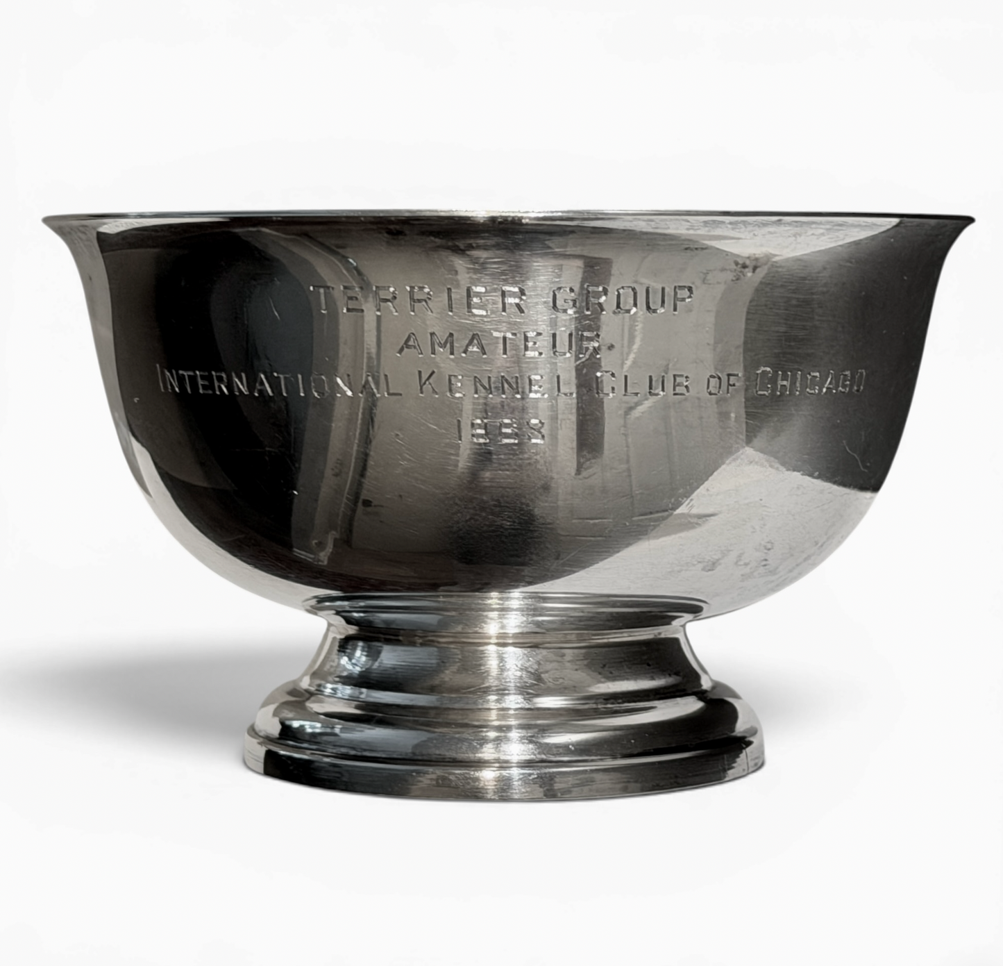 Vintage Sterling Silver Chicago Kennel Club c.1968 Terrier Group Trophy Bowl