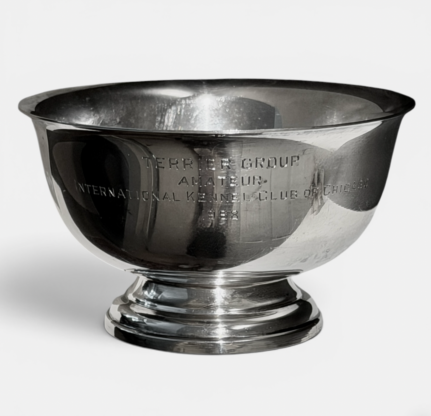 Vintage Sterling Silver Chicago Kennel Club c.1968 Terrier Group Trophy Bowl