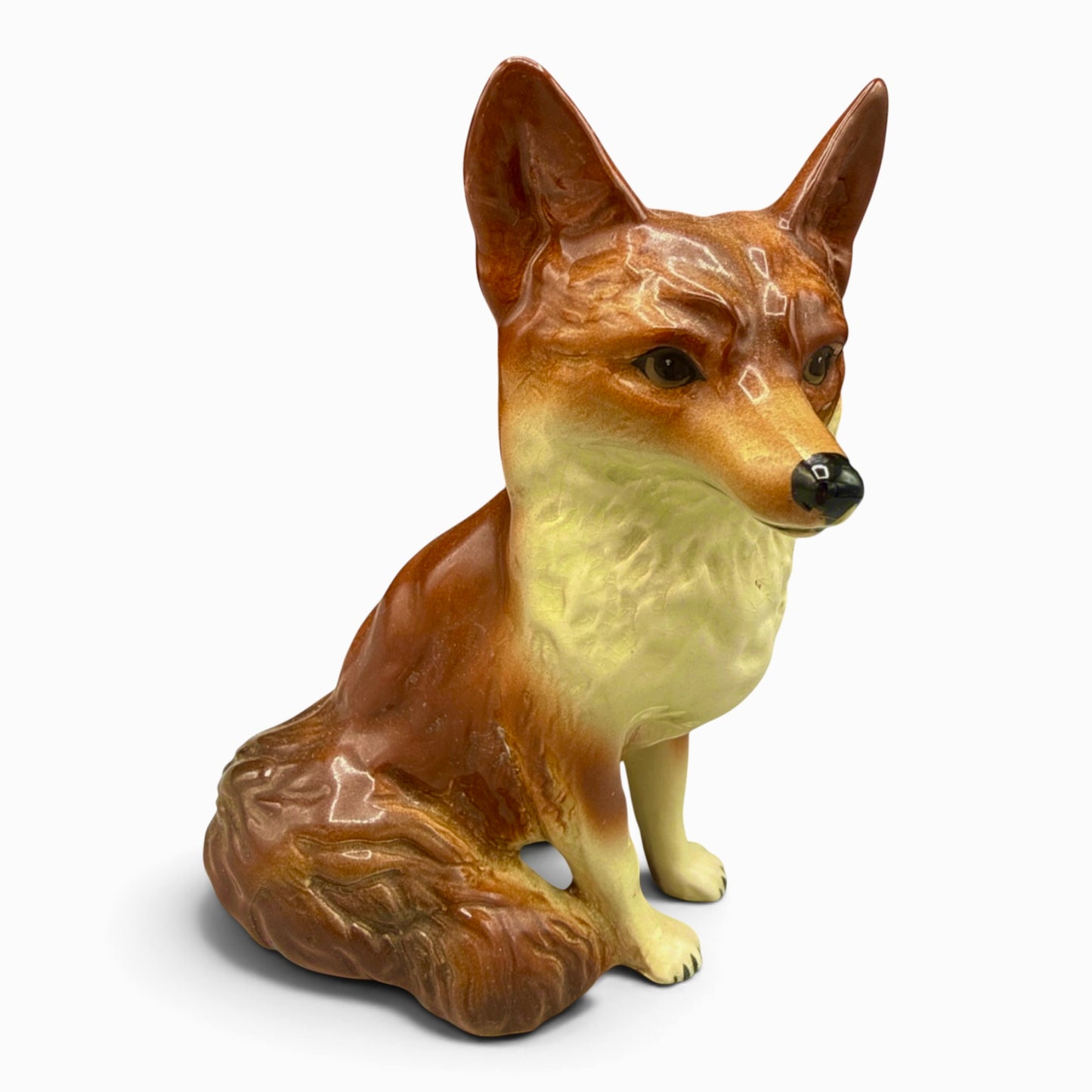 Vintage Coopercraft England Ceramic Fox Figurine